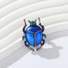 New Imitation Enamel Beetle Brooch Fashionable and Versatile Men's Suit Coat Corsage Pin Accessories