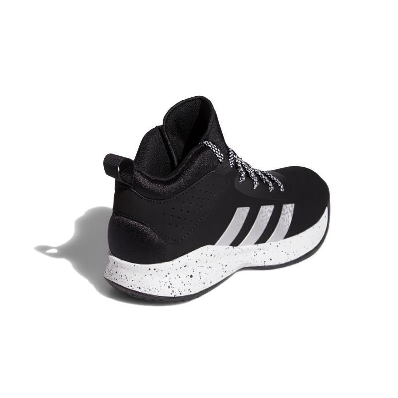 Adidas Cross Em Up 5 K Slip-Resistant Cushioning Wear-Resistant Low-Top Basketball Shoes Black Kids' Sneakers FZ1473