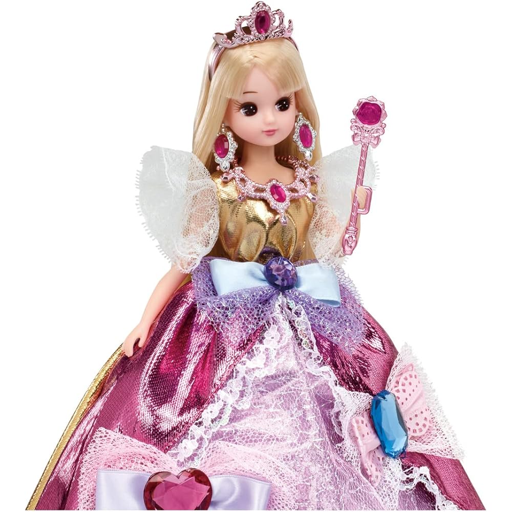 Takara Tomy Licca-chan Dress Fantasy Princess Magical Jewelry Dress Dress-Up Toy for Ages 3 and Up