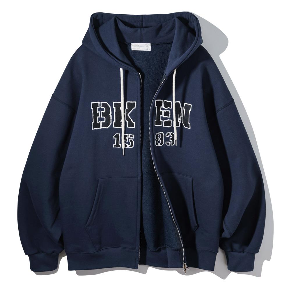 Bakken Bken 1583 Zip-Up Hoodie Bk7990_Navy
