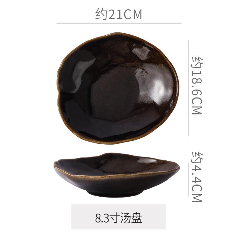Ceramic Dinner Plate Western Steak Plates Dessert Bowl and Water Cup Pasta Dish Sushi Plate Serving Plates Soup Bowl Fruit Bowls