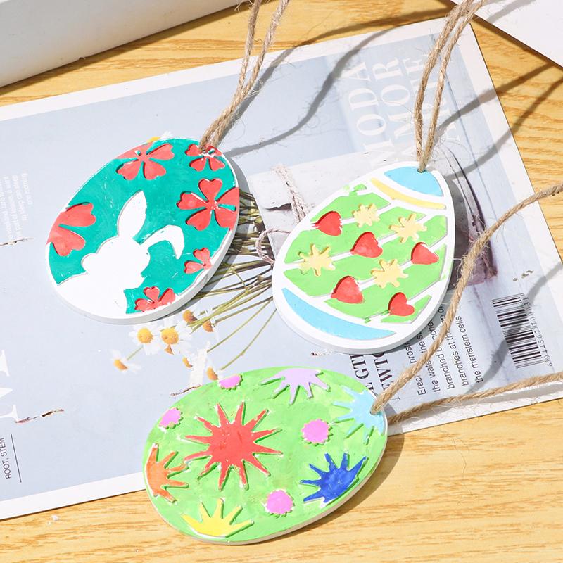 WTEMPO DIY Epoxy Resin Mold Easter Eggs Shaped Design Silicone Mold Home Festive Party Hanging Pendants Making Mold Decoration Silicone Mold