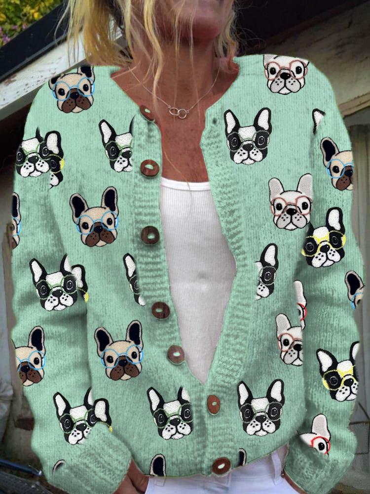 2026 Foreign Trade New 3D Digital Printing Cardigan Knitted Jacket Women's Clothing Early Spring and Autumn Factory Wholesale