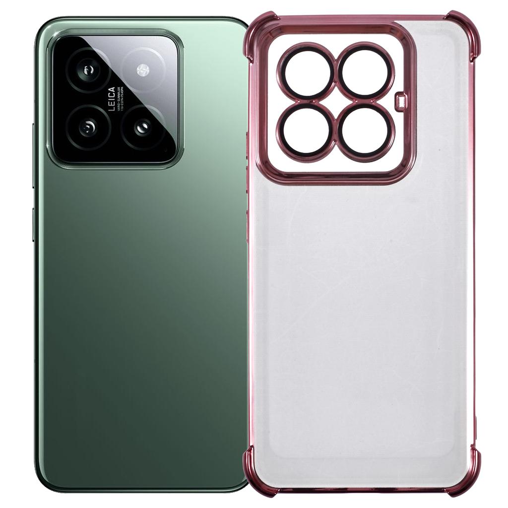 For Xiaomi 14 Pro Case Reinforced Corners TPU Clear Back Cover