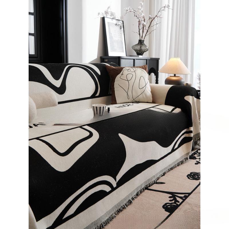 

Полотенце для дивана с рисунком из синели, простой современный пододеяльник с полной оберткой, устойчивый к царапинам, всесезонный универсальный чехол для подушки для сиденья, ткань для одеяла 180*130cm