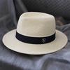 Big Head Designer Sun Hat  Panama Straw Hat  Large Size Summer Women/Men Wide Brim Beach Hat UV Protection Fedora Birthday Gift