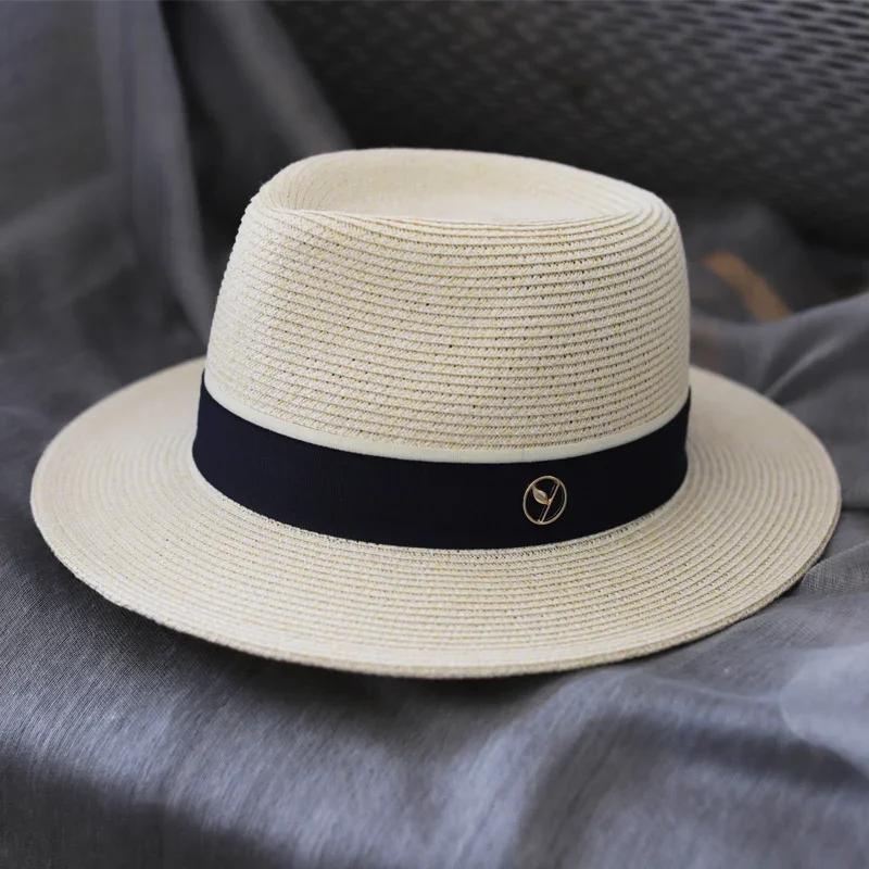 Big Head Designer Sun Hat  Panama Straw Hat  Large Size Summer Women/Men Wide Brim Beach Hat UV Protection Fedora Birthday Gift