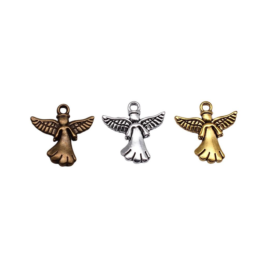Angel Charms Alloy Fairy Pendants For Religious Holiday Jewelry Making