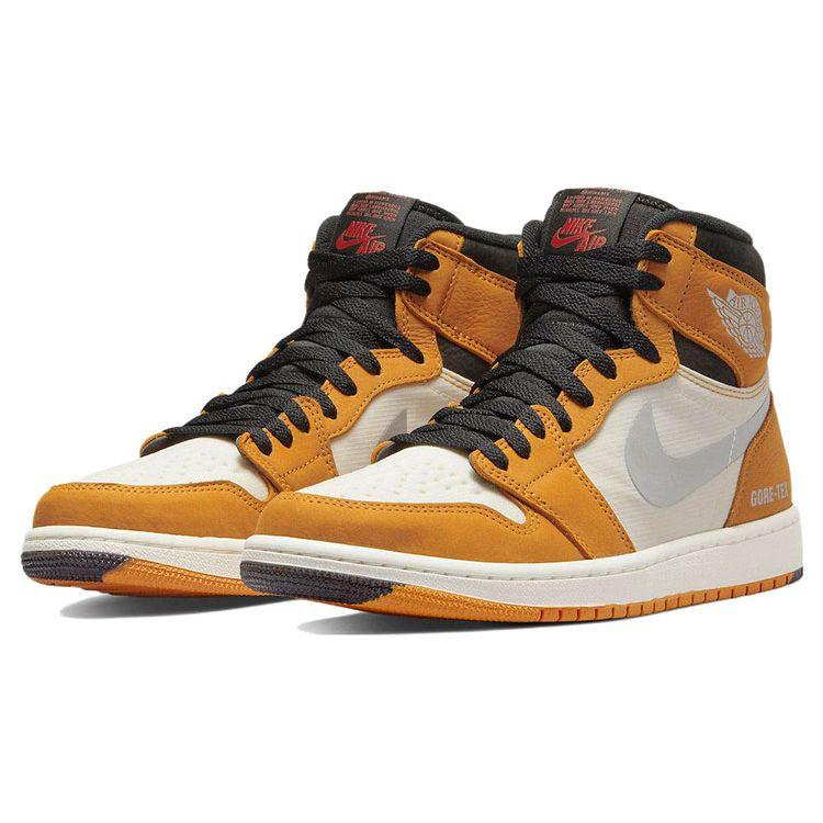 Air Jordan 1 High Element GORE-TEX Light Curry Scarpe da Ginnastica da Uomo Arancione Rosso Cardinale Vela DB2889-700