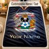 Flanelinis pledasCoventry City FC Individualus pavadinimo tekstas Personalizuotas minkštas šiltas pledas Namų dekoras Dovana