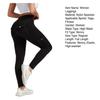 Yousheng Women High Waist Cargo Leggings with Pockets Tummy Control Hip Lifting Yoga Workout Tight Pants Stretch Body Shaping Skinny Trousers