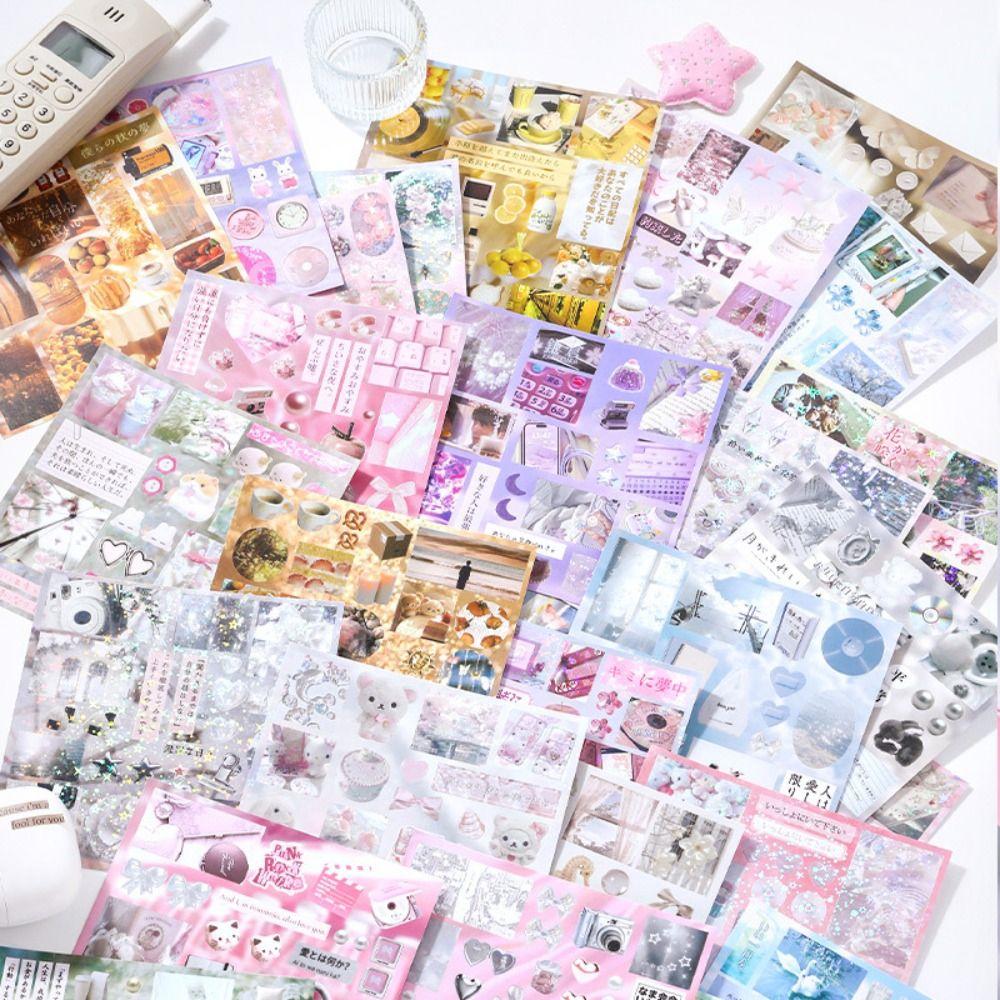 Dream Core Series Diary Sticker 30 Sheets Scrapbook Sticker New Sticker Book Stationery Supplies
