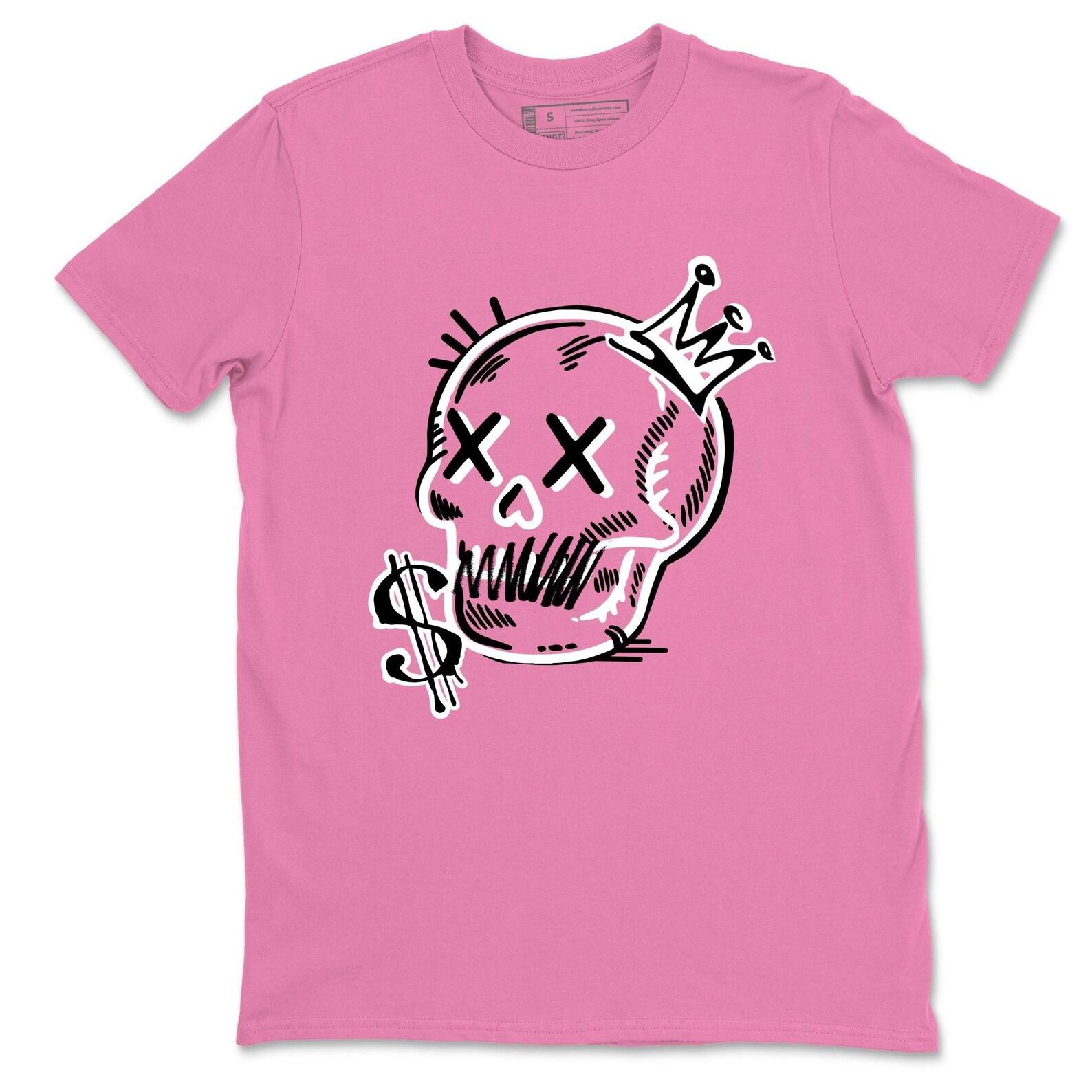 Neon Skull graphic Tee. Perfect as a Valentine’s Day gift. 4s Pink Thunder 4XL