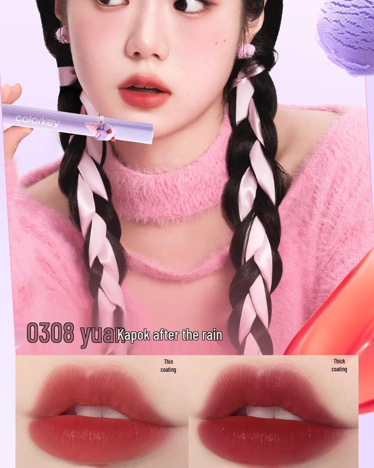 Capybara Colorkey Soft Mist Lip Tint & Gloss – Limited Edition Collaboration Lip Dew.