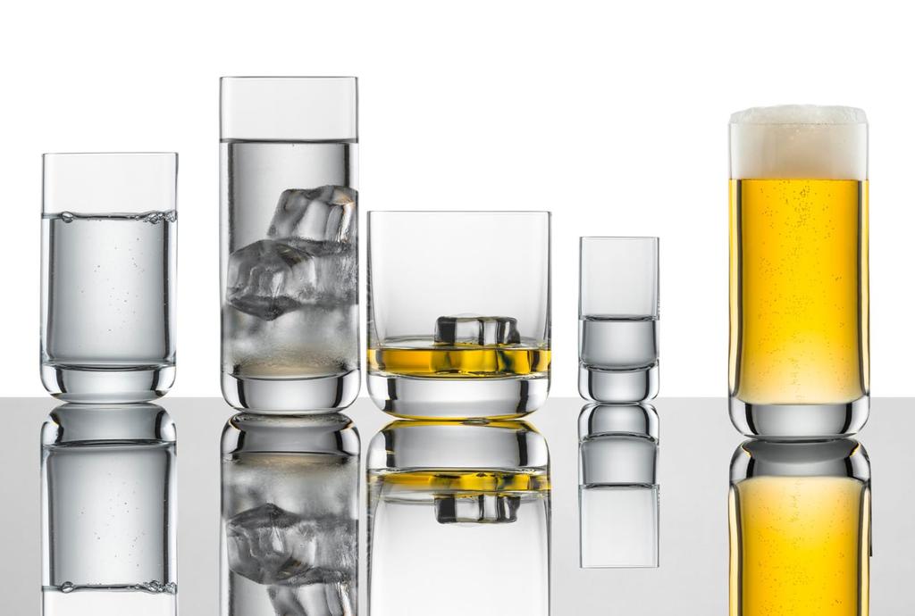 Zwiesel Glass (ZWIESEL GLAS) Tumblers, Break-Resistant, Simple Design, for Water, Mineral Water, and Soft Drinks, Pair of 2, Machine-Made (m123661)