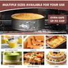 Springform Pan, 5PCS Cheesecake Pans with Removable Bottom, Non-stick Spring Form Pan for Cheesecake (Dark Gray, 7"-10")