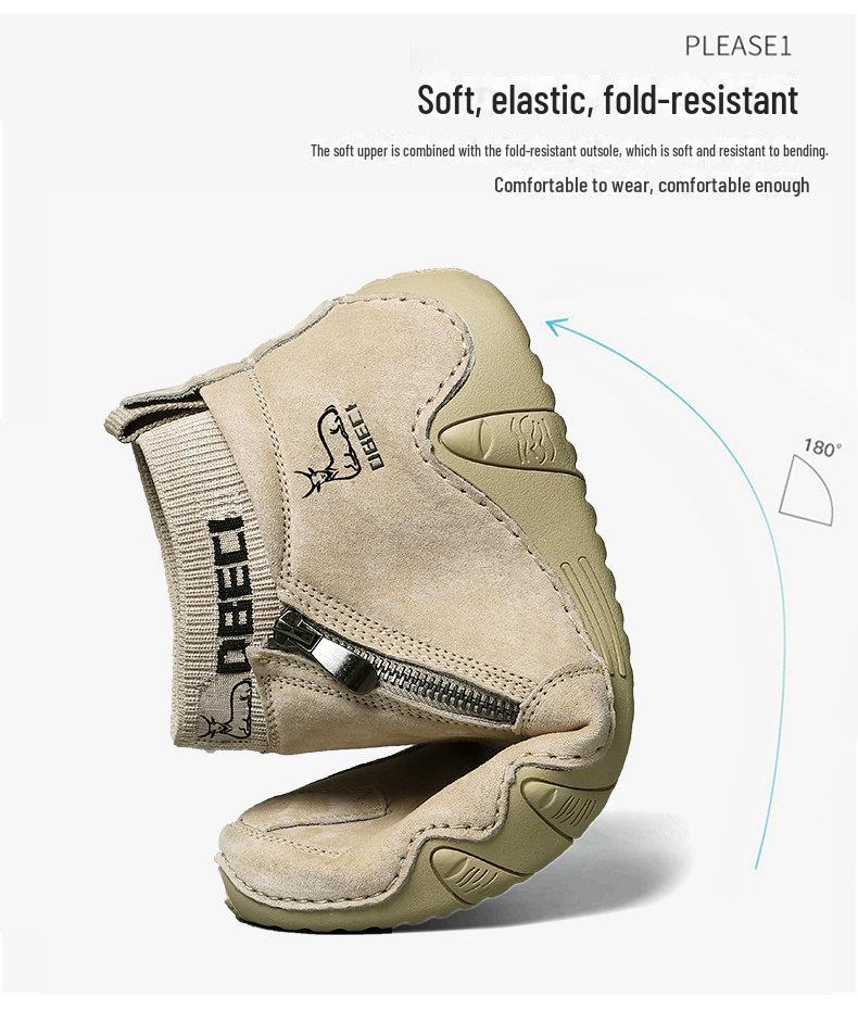 Pánské retro stylové martinské boty z pravé kůže - velké, odolné, vysoké, pro volný čas