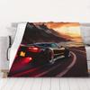 1PC Black Nsx Enjoying A Fun Run nsx home room decorations Winter Blankets for Adults Bedding Home Interior Sofa Knee