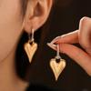 Love Pendant Metal Filigree Earrings Textured Hearts Earringdrop Sweet Heart Hoop Earrings  Daily