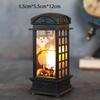 Halloween LED Flame Flickering Oil Lamp Battery Operated Spooky Decor Haunted House Prop Tabletop Centerpiece for Bar Party