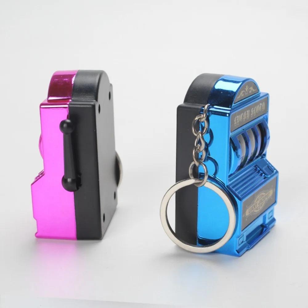 Simple Fashion Trend Keychain Toy Fruit Machine Slot Machine Keychain Personalized Creative Car Pendant Key Ring GiftAccessories