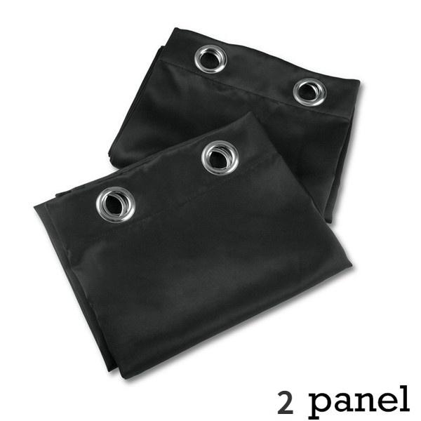 Modern Blackout Curtains for Window Treatment Blinds Finished Drapes Solid Color Blackout Curtains for Living Room Bedroom Grommet Top 1pc