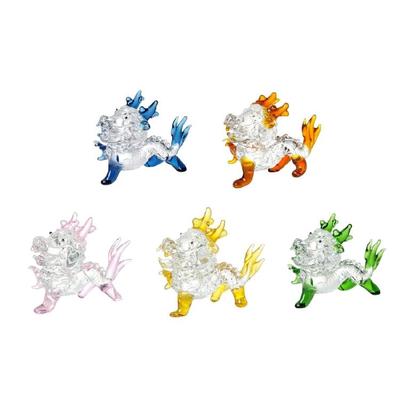 Zarte Kristall-Drachenskulptur Symbol für Glück Reichtum Tiere Sammlerstück Geschenk
