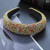 Baroque Rhinestone Ethnic Headband: European & American Style, Handmade Full Diamond Chain