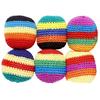 6/12/24Pcs Colorful Footbag Sacks Funny Kids Outdoor Toy Random Color Soft Juggling Balls  Beginner