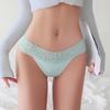 Dames Sexy Lage String met Kant Tailleband Naadloos Ondergoed Effen Kleur Lichtgewicht Ademende String