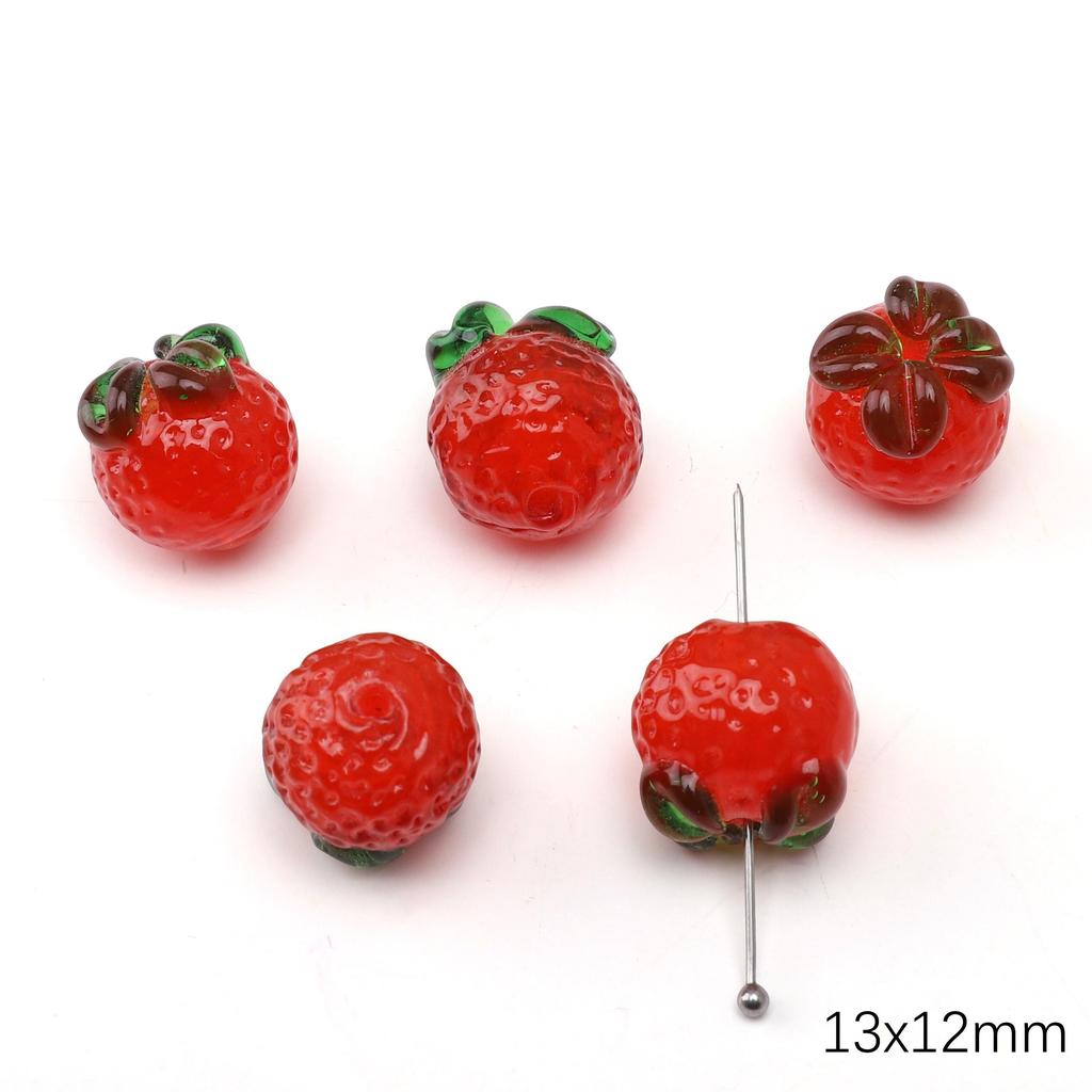 Glass Beads Fruit Charm For DIY Necklace Bracelet Earrings Jewelry Making Craft Accessories