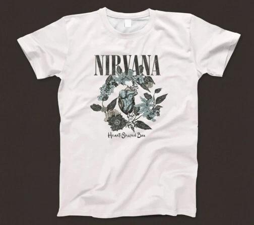 Футболка Nirvana 1166 Музыка Гранж Хард-рок Группа Heart Shaped Box In Utero Курт M
