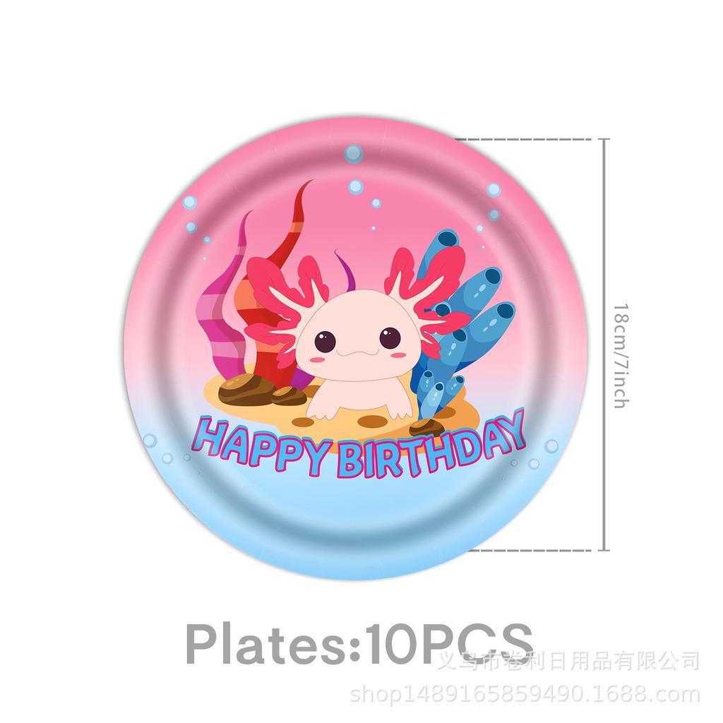 Salamander Themed Party Supplies Salamander Party Decoration Banner Party Tableware Tablecloth Balloon Arrangement Props