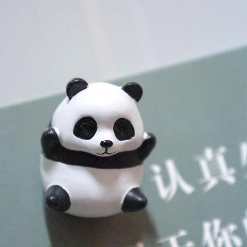 Cute and Playful Little Panda Refrigerator Magnet Souvenir Po Wall Magnet Chinese Style Refrigerator Magnet Gift