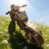 Wooden Motorcycle Puzzle DO-IT-YOURSELF Wooden 3D Truc High Quality Durable Design Safe for Children K Assembly Learning Birthday Present Christmas Pr