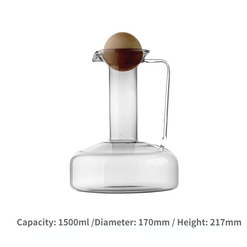 Heat Resistant GlassTeapot Glass Mug Cups Household Cold Water Bottles Large Capacity Juice Kettle Sobering Up Pot Drinkware