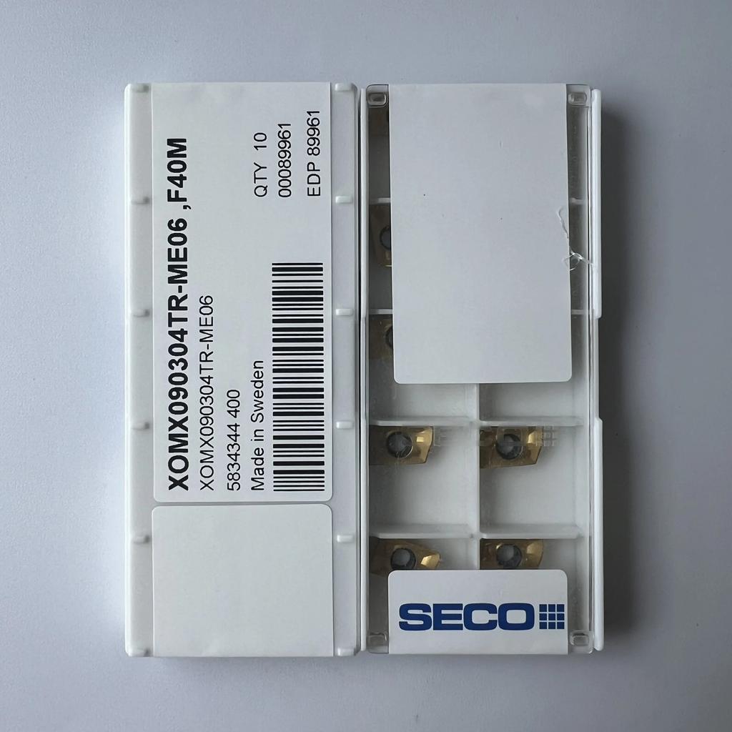 Seco / XOMX090304TR-ME06,F40M / Original Genuine CNC Alloy Blade 10 PCS