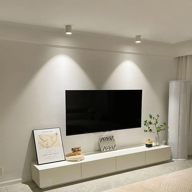 Compact Adjustable Angle LED Ceiling Spotlight for Bedrooms and Living Rooms