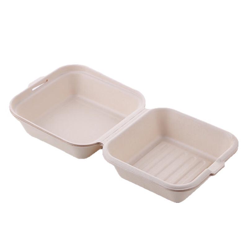 Eco-Friendly Disposable Bagasse Hamburger Box