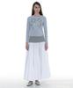 Partimento Woman Voluminous Flare Maxi Skirt_White