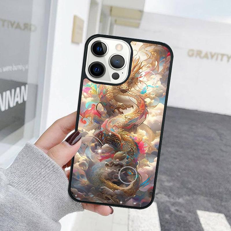 Exquisite Chinese Dragon Flying Phone Case For iPhone 17 Air 15 16 Cover  11 13 14 Pro Max 12 Plus Max Fundas