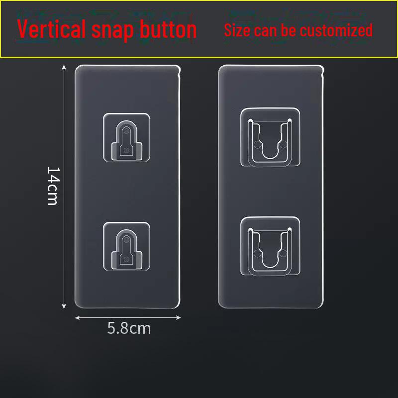 Transparent Adhesive Hook: Nail-Free, Strong Hold, Traceless, Snap-On Suction Hook