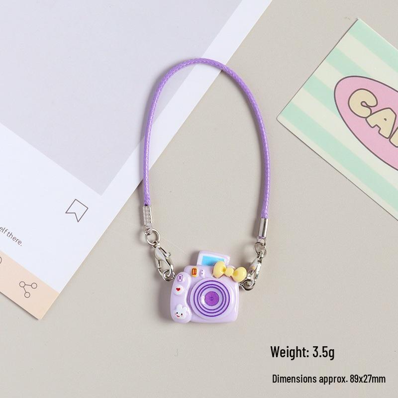Dollhouse Bow Knot Cartoon Camera Pendant Necklace