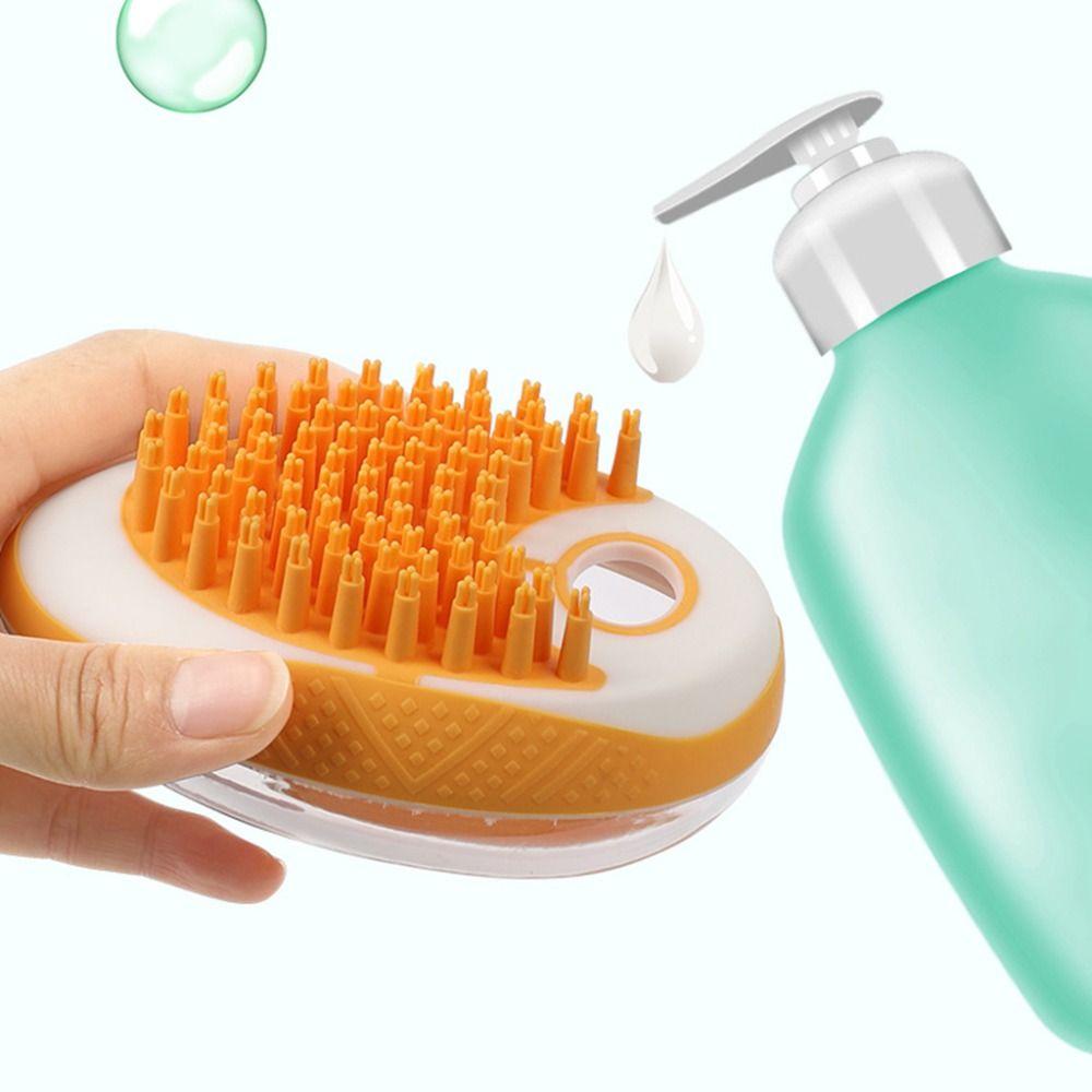 Silicone Dog Bath Brush Comb 2 In 1 Pet Shower Comb Pet Products Cat Massage Brush Kitten Cat