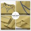 GENIOLAMODE Men's Minimalist Long Sleeve Casual T-Shirt
