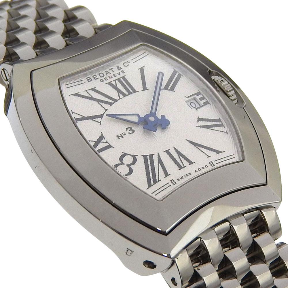 BEDAT&Co No.3 Watches 334.011.101 WhiteDial Stainless Steel Quartz Analog display Women Used