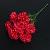 Silk Cloth Artificial Carnation Bouquet Photography Props 7 Heads Simulated Carnation Mother's Day Gifts Wedding Fake Flower