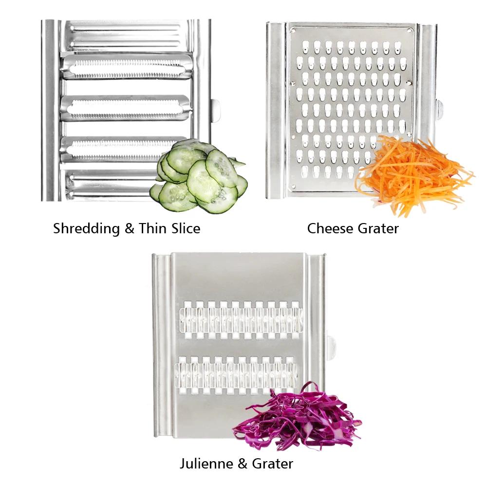 Shredder Cutter Stainless Steel Portable Manual Vegetable Slicer Easy Clean Grater with Handle Multi Purpose Home Kitchen Tool