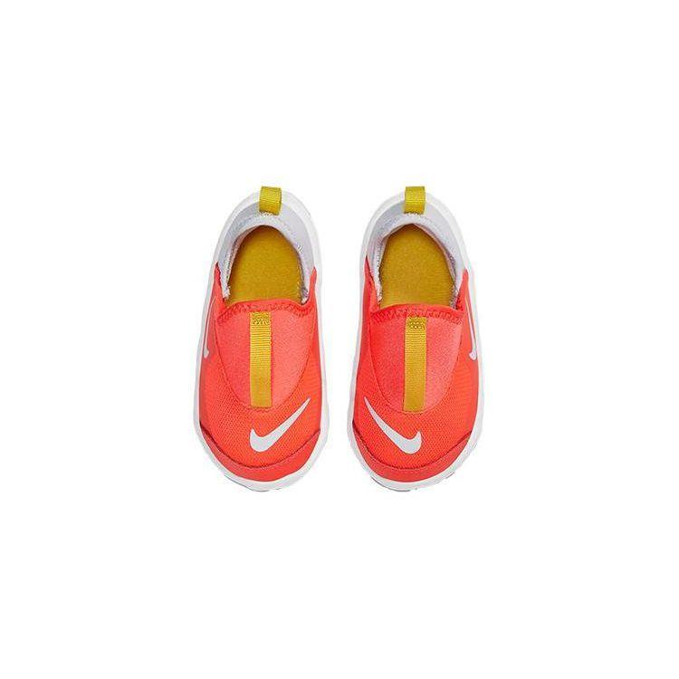 Nike Lil Swoosh Bright Crimson Low-Top Sports Casual Shoes Baby Sneakers Orange Gray AQ3113-606