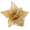 For Christmas Trees Christmas Poinsettia Christmas Flower Decoration Glittering High Quality Material Ornaments